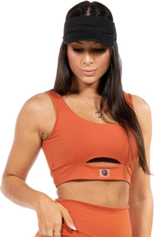 Imagem principal Top Feminino Fitness Marrom Cobertura Cobertura