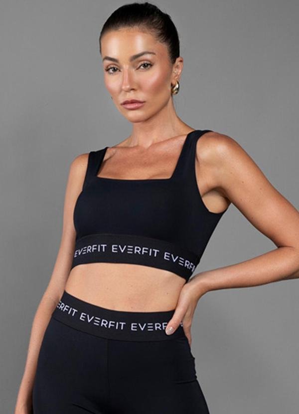 Imagem principal Top Garden Elastico Preto Everfit Everfit