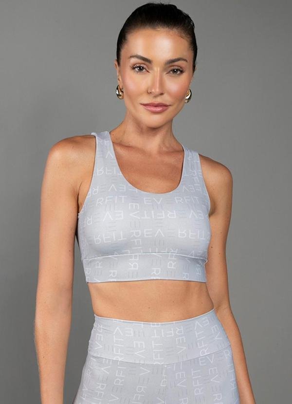 Imagem principal Top Lettering Cinza Everfit Everfit