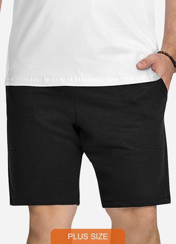 Imagem principal Bermuda de Moletom Masculina Preto Diametro Diametro