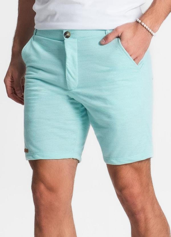 Imagem principal Bermuda em Moletinho Linho Azul Diametro Diametro