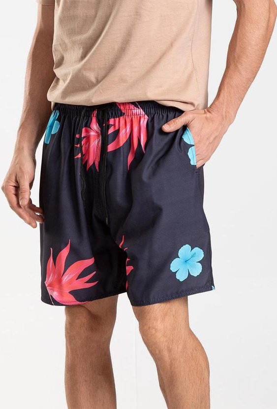 Imagem principal Bermuda Masculina de Microfibra Long Bong Preto Rovitex Rovitex