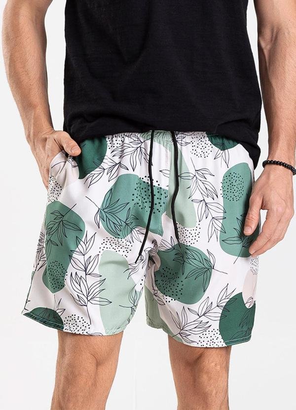 Imagem principal Bermuda Masculina de Microfibra Long Bong Verde Rovitex Rovitex