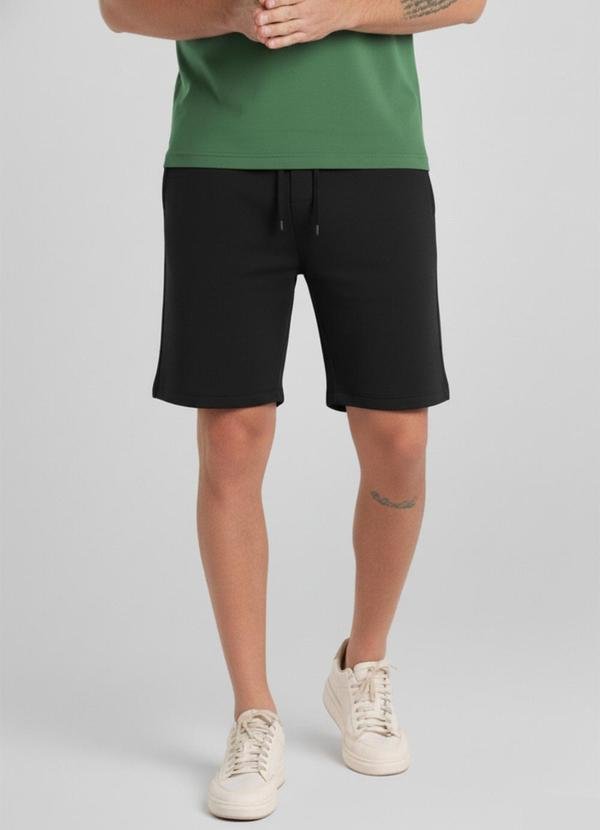 Imagem principal Bermuda Masculina em Moletom Just Basic Preto JUST BASIC