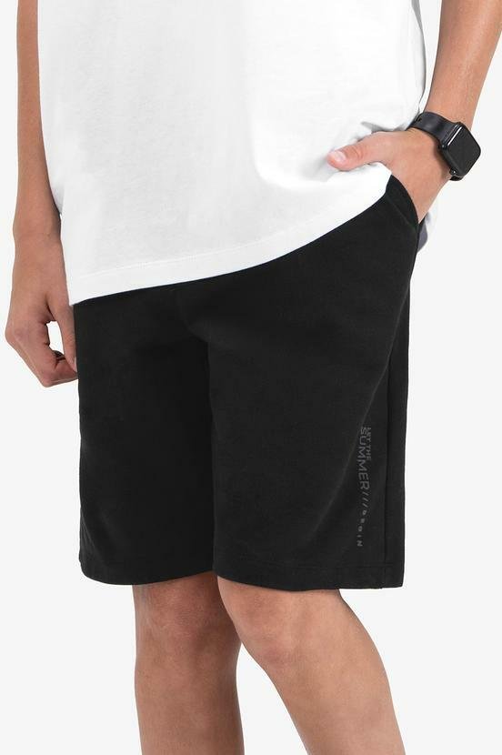 Imagem principal Bermuda Masculina em Moletom Sarjado Preto MINTY MINTY