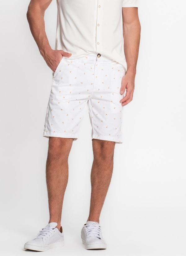 Imagem principal Bermuda Masculina em Sarja Branco Diametro Diametro