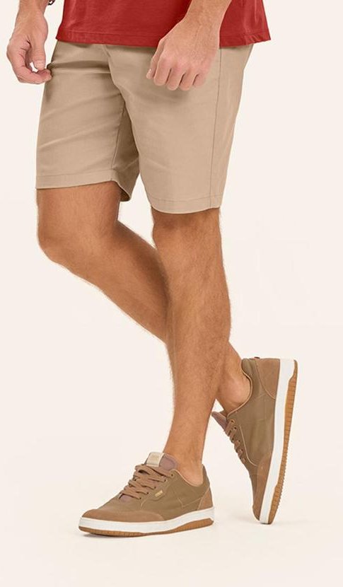 Imagem principal Bermuda Masculina em Sarja Marrom Diametro Diametro