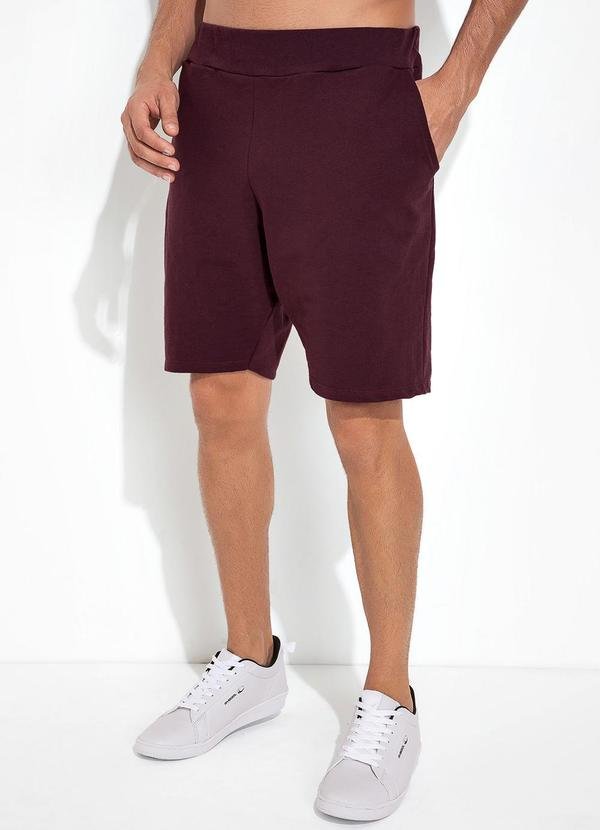 Imagem principal Bermuda Vinho em Moletinho Moda Pop Moda Pop