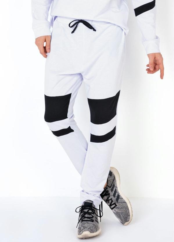 Imagem principal Calça em Moletinho com Recortes Branca Moda Pop Moda Pop