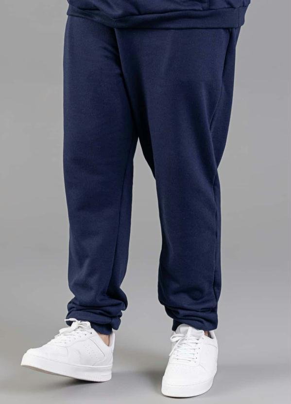 Imagem principal Calça em Moletom Adulto Azul JUST BASIC JUST BASIC