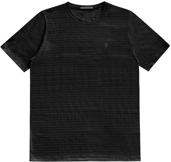 Imagem principal Camiseta Masculina Cotton Listrado Preto Diametro Diametro