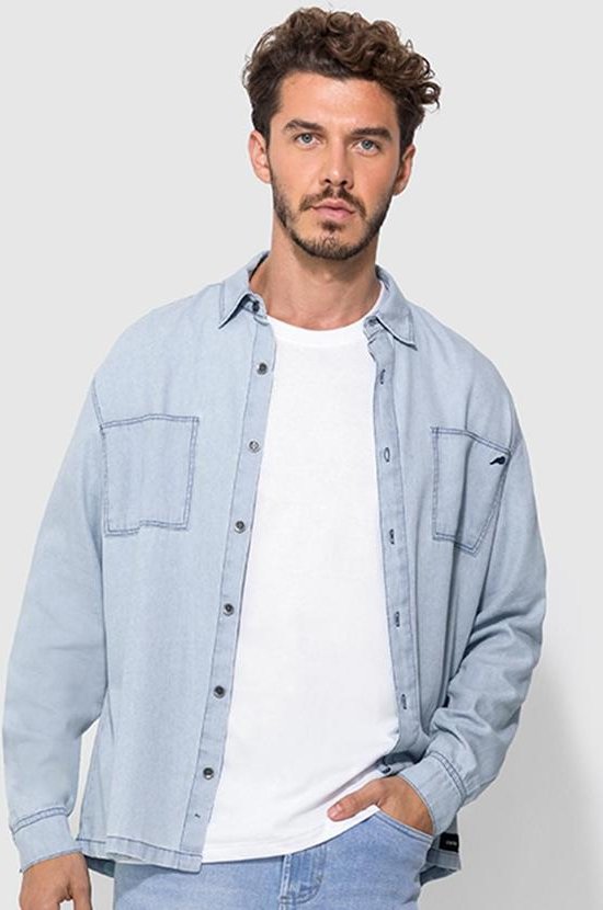 Imagem principal Camisa Azul Claro Regular Jeans Soft Enfim Enfim