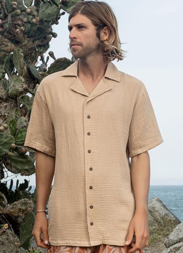 Imagem principal Camisa Manga Curta Marrom The Philippines The Philippines