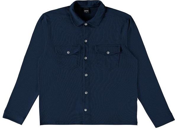 Imagem principal Camisa Tradicional Texturizada Azul Enfim Enfim