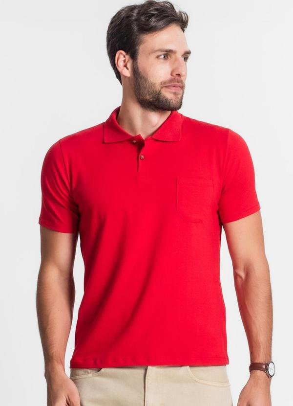 Imagem principal Camisa Cotton Masculina Vermelho Diametro Diametro