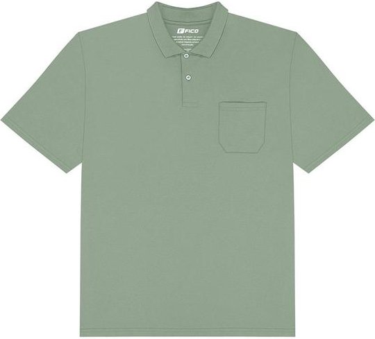 Imagem principal Camisa Polo Básica Plus Size com Bolso Verde Fico Fico