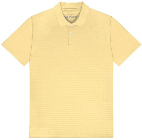 Imagem principal Camisa Polo em Malha de Algodão Amarelo Fico Fico