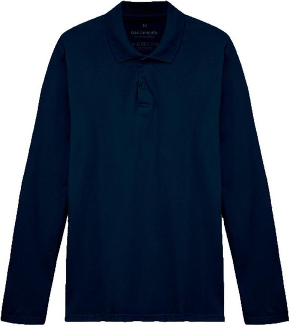 Imagem principal Camisa Polo Manga Longa Masculina Basicamente Basicamente