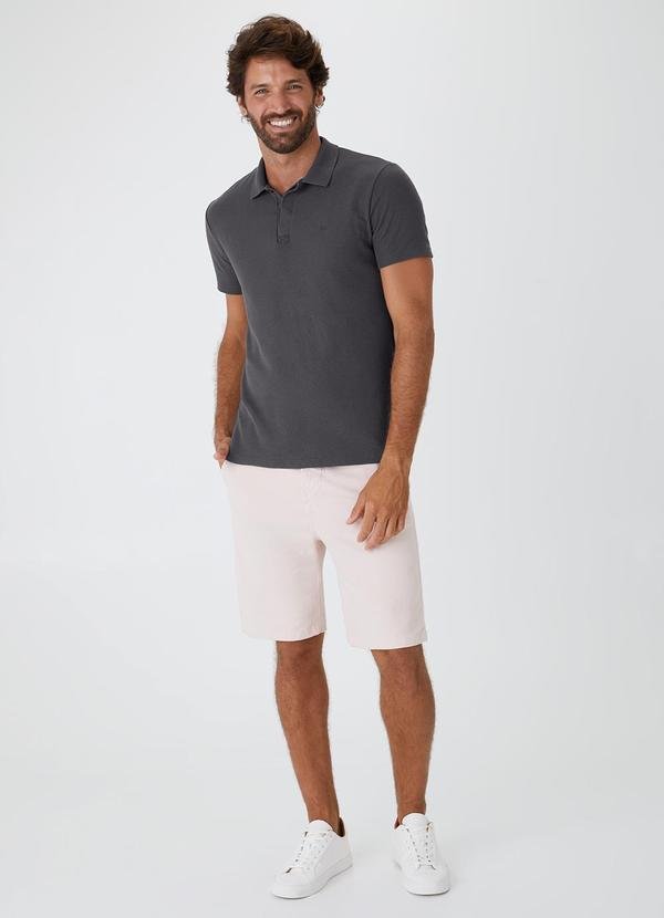 Imagem principal Camisa Polo Regular Texturizada Cinza Chumbo Malwee Malwee