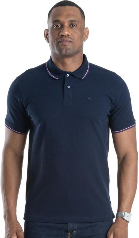 Imagem principal Polo M/C Piquet Simples Azul Biogás Biogás