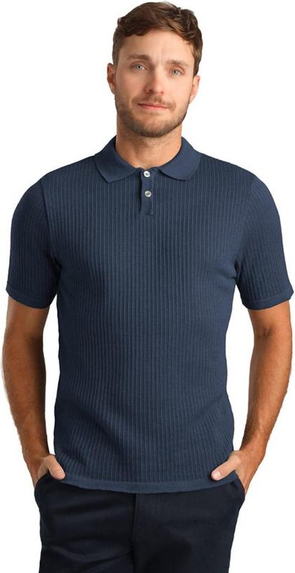 Imagem principal Polo M/C Tricot Marinho Biogás Biogás