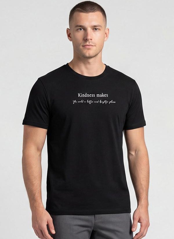 Blusa Feminina Manga Curta Preto