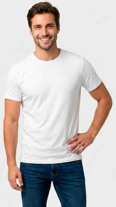 Imagem principal Camiseta Básica Masculina T-Shirt Branco Yends Fashion Yends Fashion