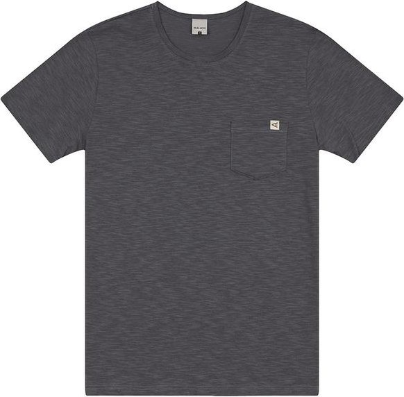 Imagem principal Camiseta com Bolso em Malha Rajada Cinza Chumbo Malwee Malwee