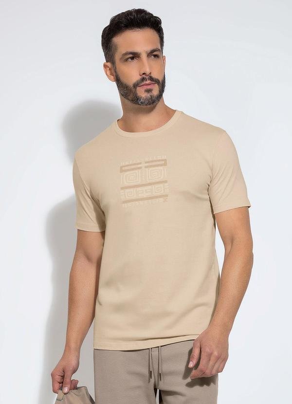 Imagem principal Camiseta em Algodão Bege Exco Exco