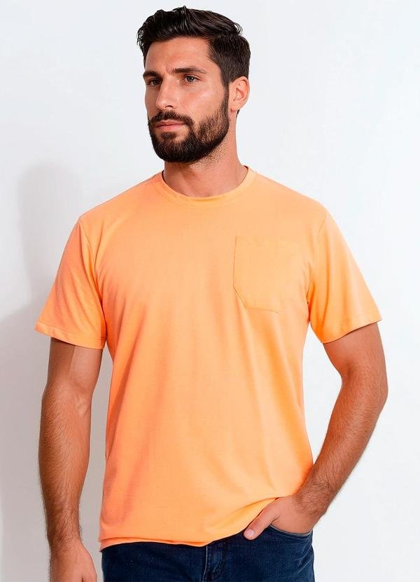Imagem principal Camiseta em Malha Favo Laranja Multimarcas Multimarcas