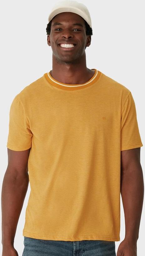 Imagem principal Camiseta em Malha Fio a Fio Amarelo Mostarda Malwee Malwee