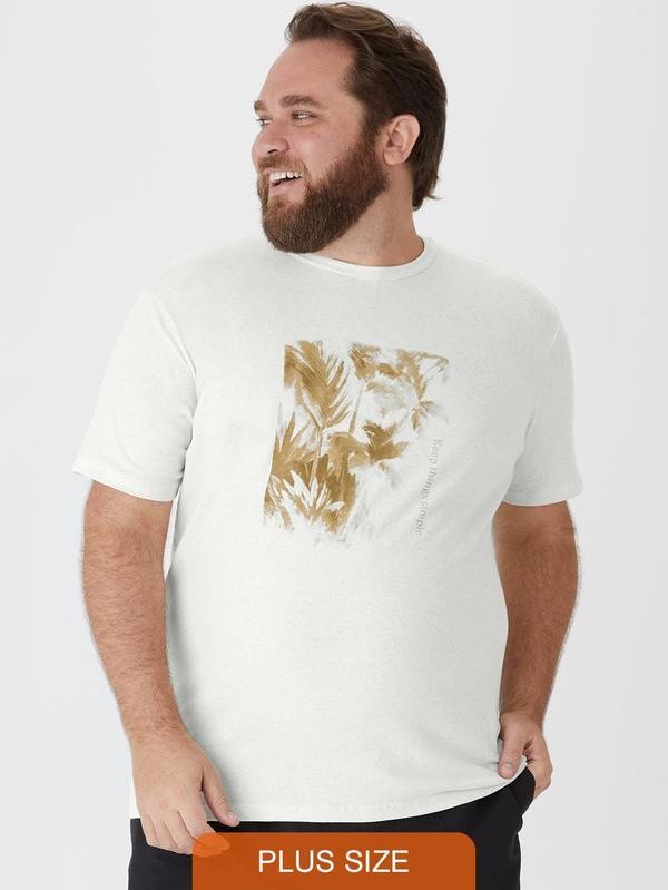 Imagem principal Camiseta em Malha Linho Plus Off White Malwee Malwee