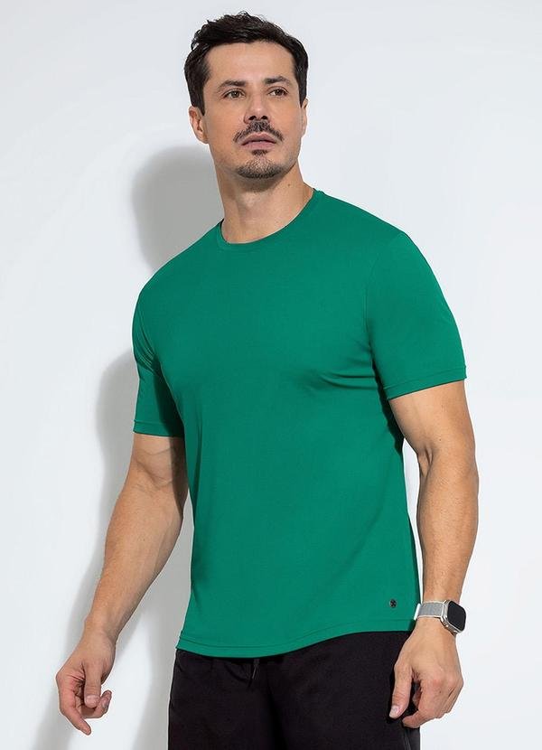 Camiseta em Tecido Tecnológico Verde