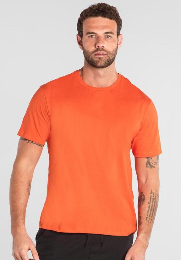Imagem principal Camiseta Manga Curta Masculina Just Basic Laranja JUST BASIC