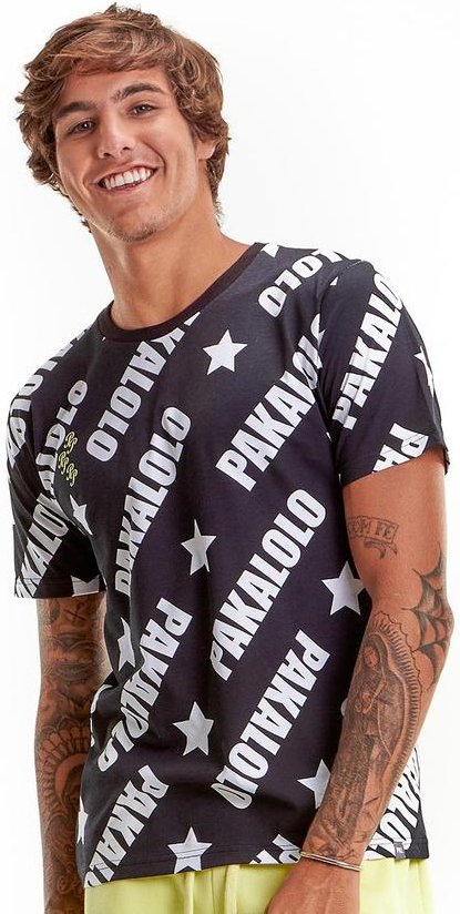 Camiseta Manga Curta Masculina Preto