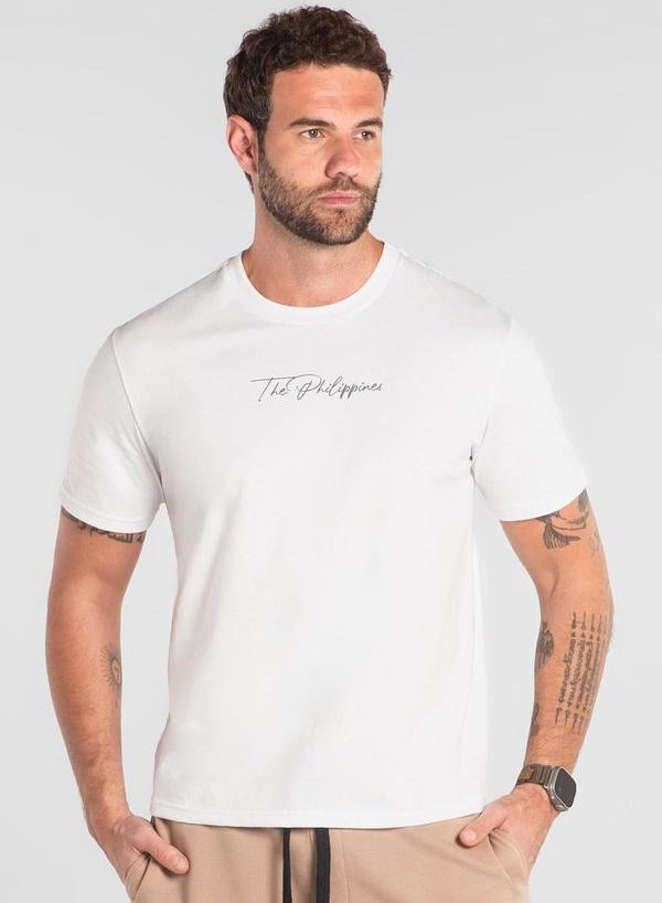Imagem principal Camiseta Masculina Algodão The Philippines Branco The Philippines