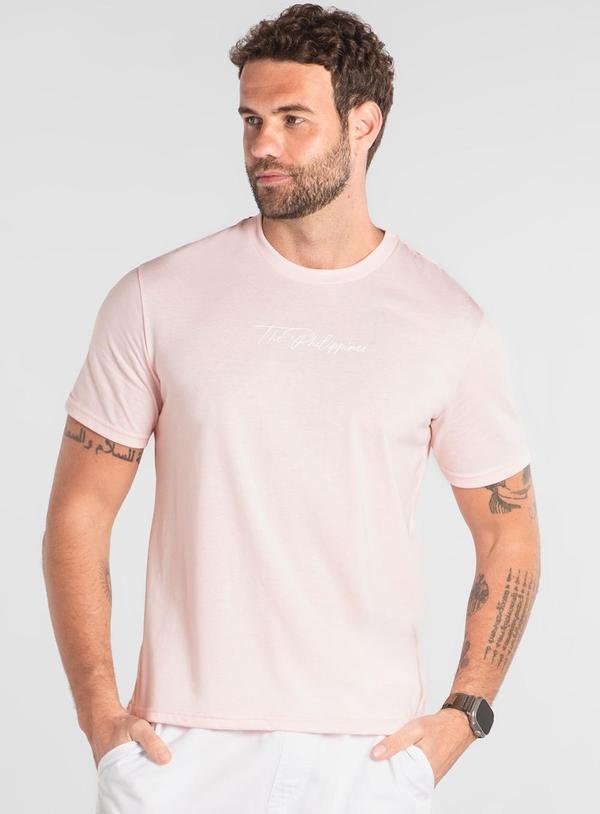 Imagem principal Camiseta Masculina Algodão The Philippines Rosa The Philippines