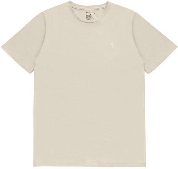 Imagem principal Camiseta Masculina Basica Bege Diametro Diametro