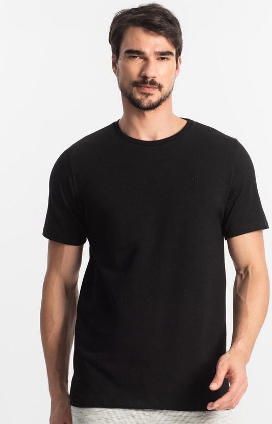 Imagem principal Camiseta Masculina Basica Preto Diametro Diametro