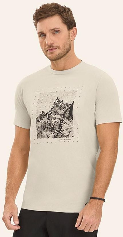 Imagem principal Camiseta Masculina em Meia Malha Bege Diametro Diametro