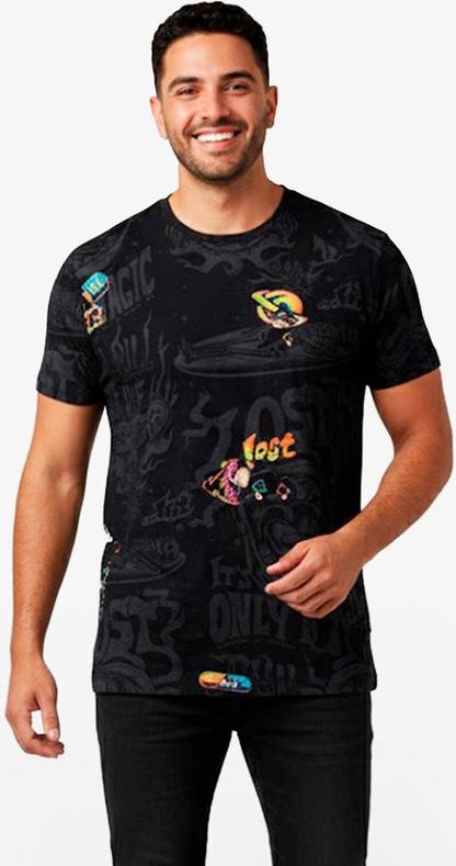Camiseta Masculina em Meia Malha Preto