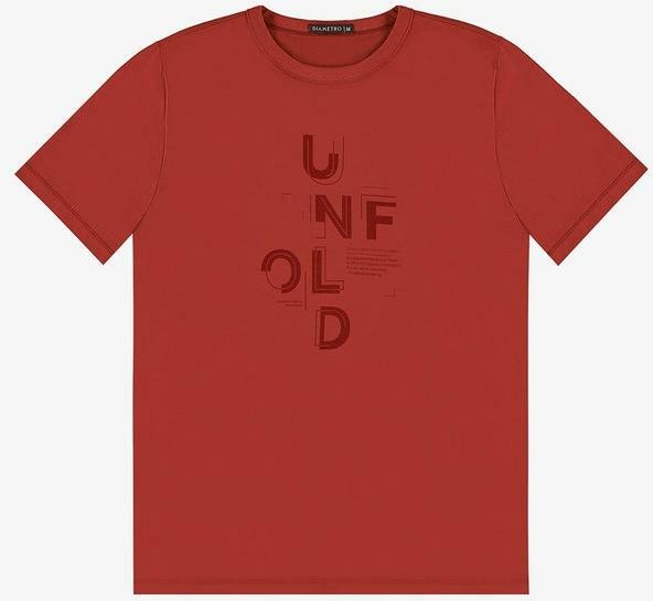 Imagem principal Camiseta Masculina em Meia Malha Vermelho Diametro Diametro