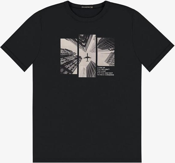 Imagem principal Camiseta Masculina Manga Curta Preto Diametro Diametro