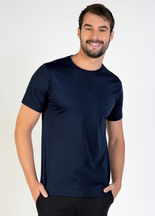 Imagem principal Camiseta Masculina Marinho com Mangas Curtas Basicamente Basicamente