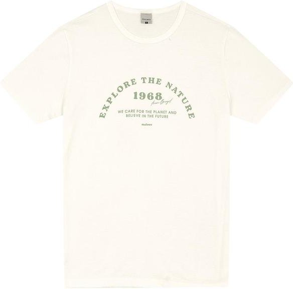 Camiseta Regular Explore The Nature Off White