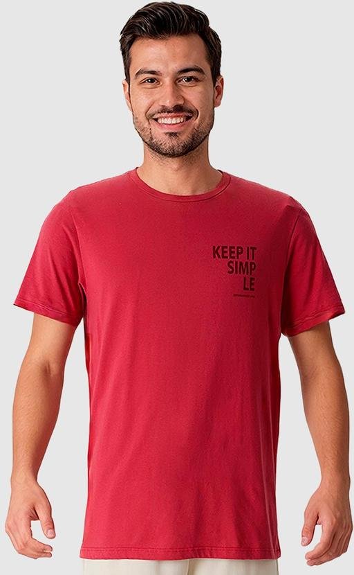 Imagem principal Camiseta Regular Keep It Simple Vermelho Escuro Malwee Malwee