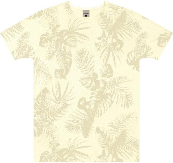 Imagem principal Camiseta Regular Tropical em Linho Off White Malwee Malwee