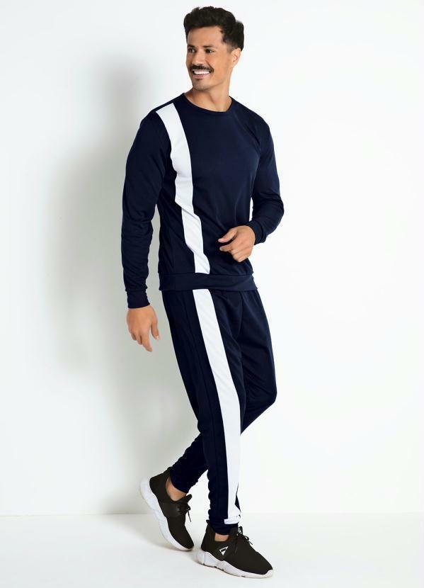 Imagem principal Conjunto Básico Marinho e Branco Moda Pop Moda Pop