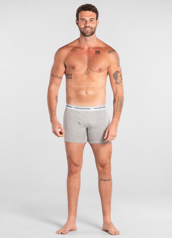 Imagem principal Cueca Boxer Algodão Elastano The Philippines Cinza The Philippines