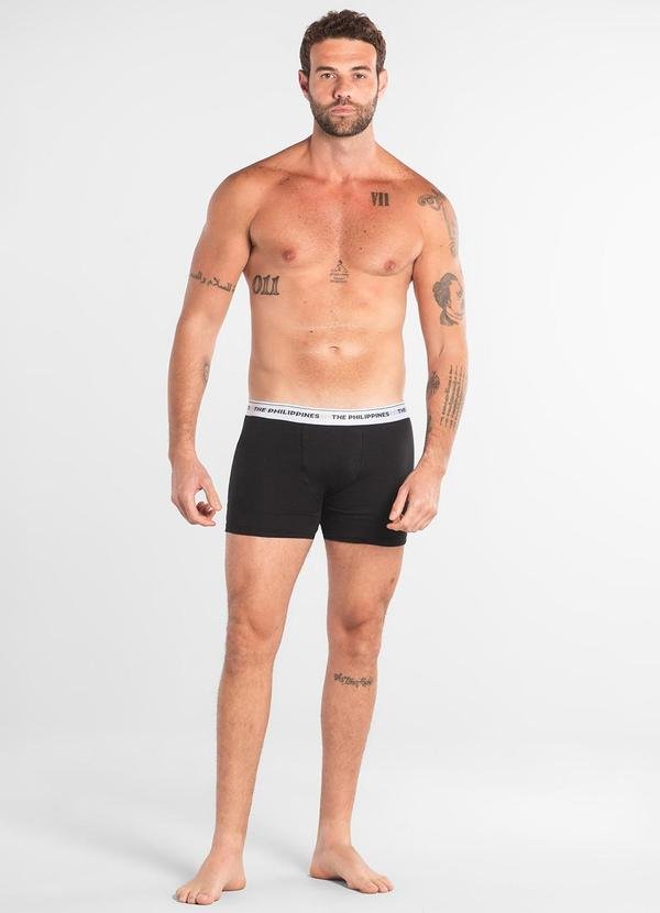 Imagem principal Cueca Boxer Algodão Elastano The Philippines Preto The Philippines